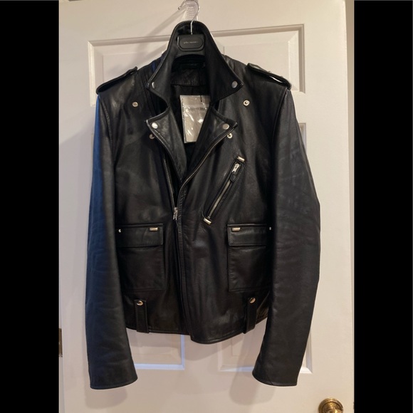 BLK DNM Leather biker Jacket No.65. Size Medium. BNWT - Picture 9 of 15